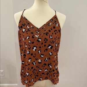 Leopard Print Brown Cami Top